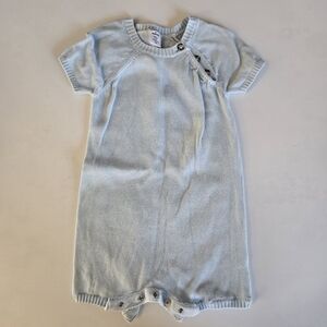 Nordstrom Baby Blue Knit Romper 6m